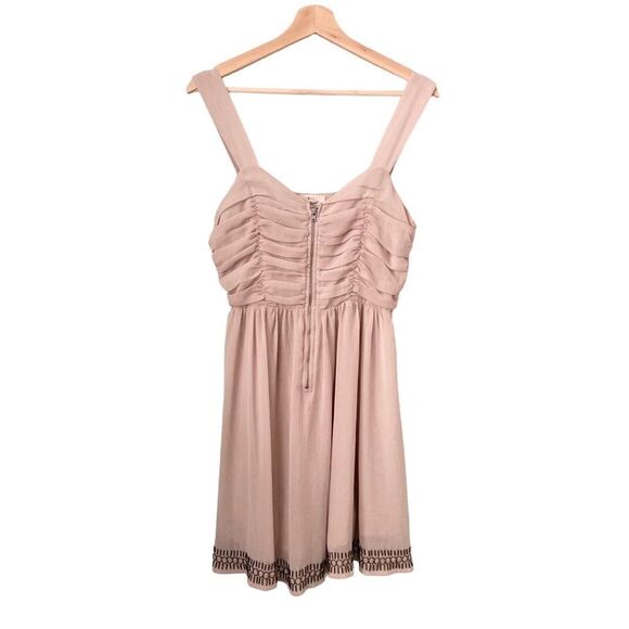 Pins and Needles Anthropologie Ruffle Sleeveless Mini Dress in Size 8 - Picture 3 of 11